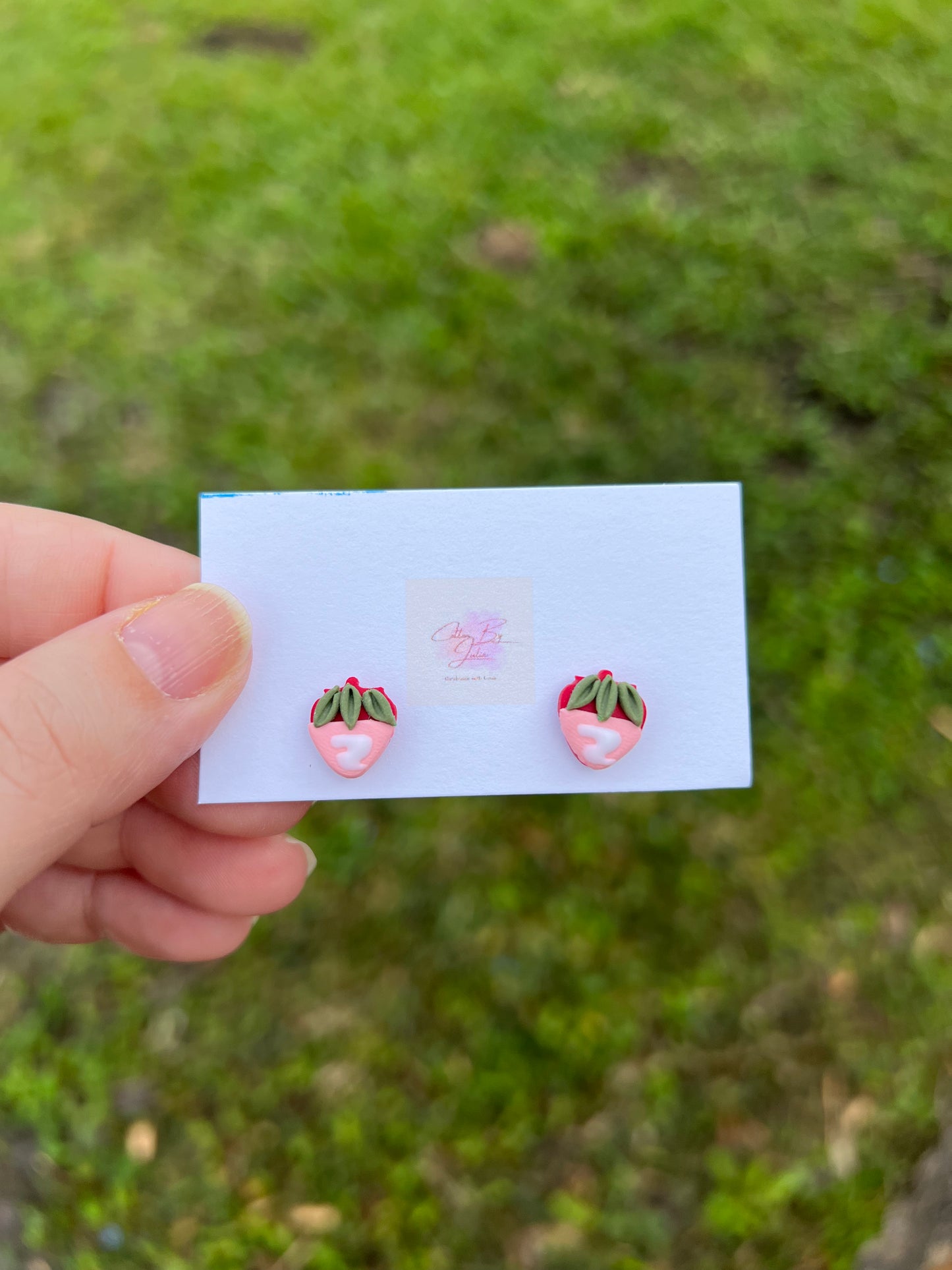 Chocolate Covered Strawberry Studs