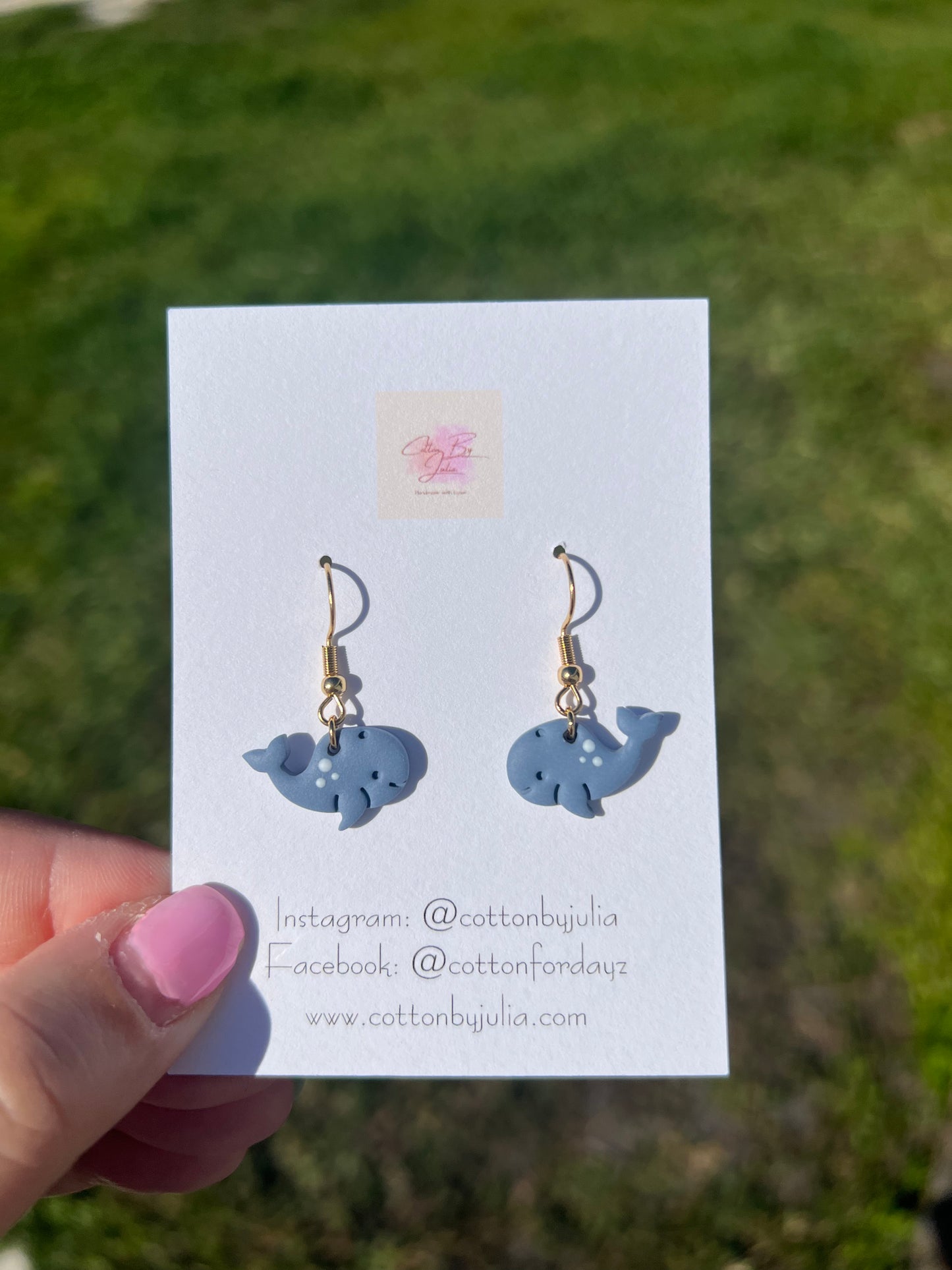 Small Whale Dangles