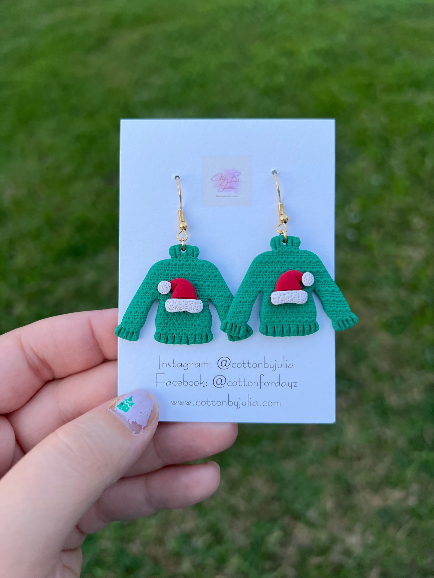 Santa Hat Sweater Dangles