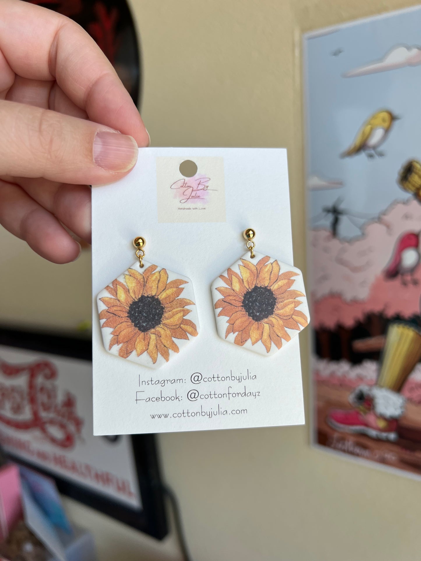 Blooming Sunflower Earrings