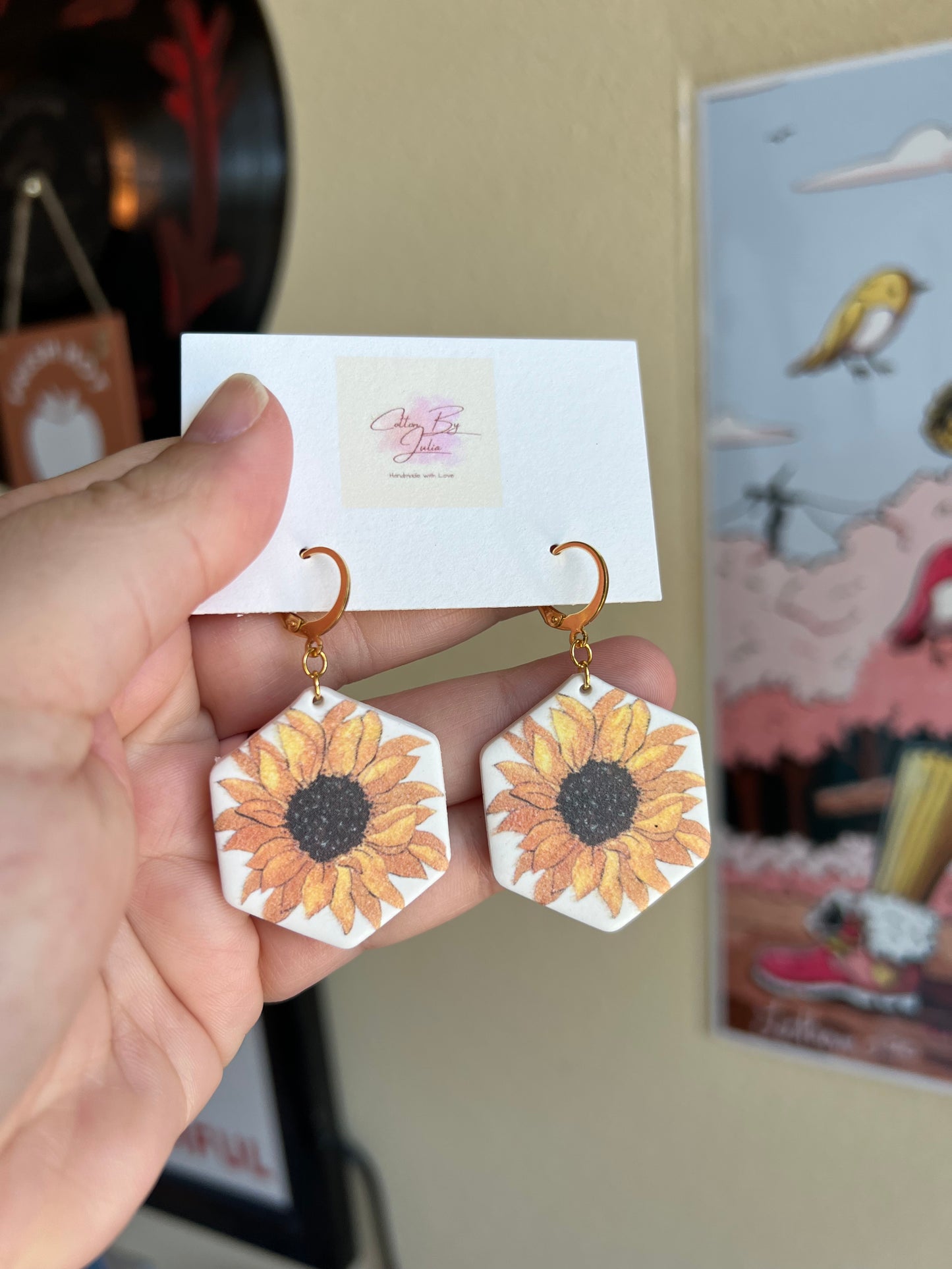 Blooming Sunflower Earrings