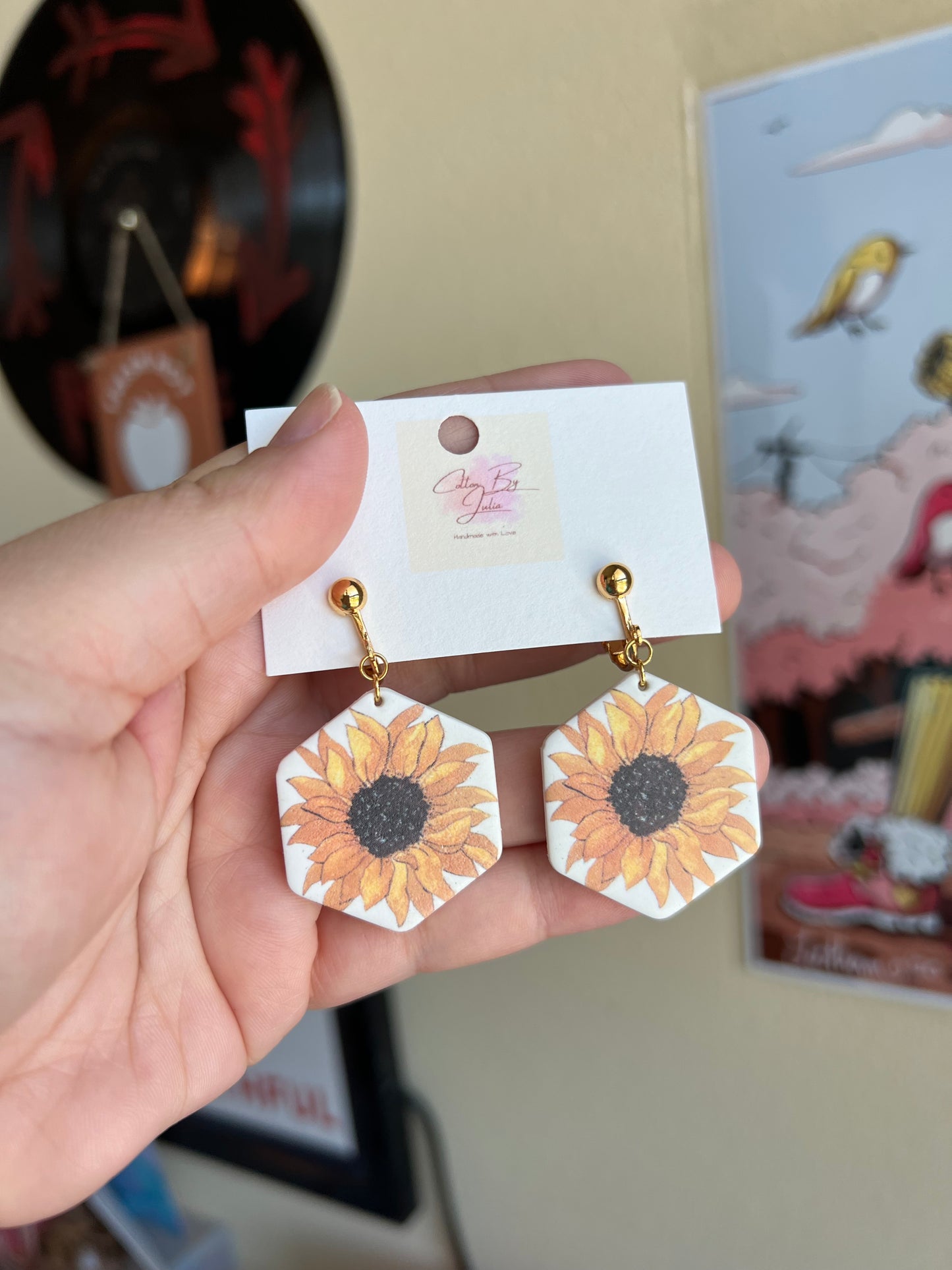 Blooming Sunflower Earrings