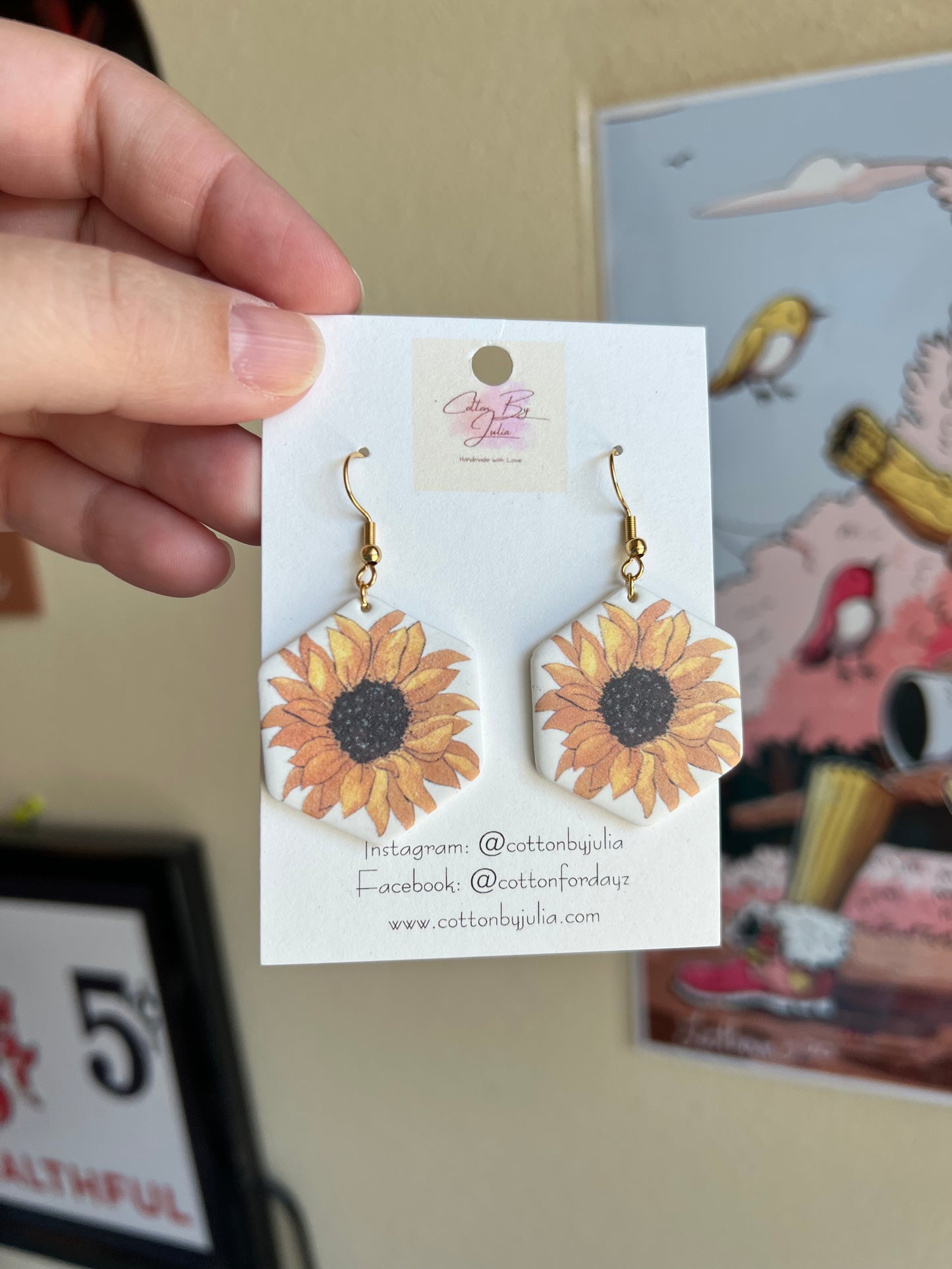 Blooming Sunflower Earrings