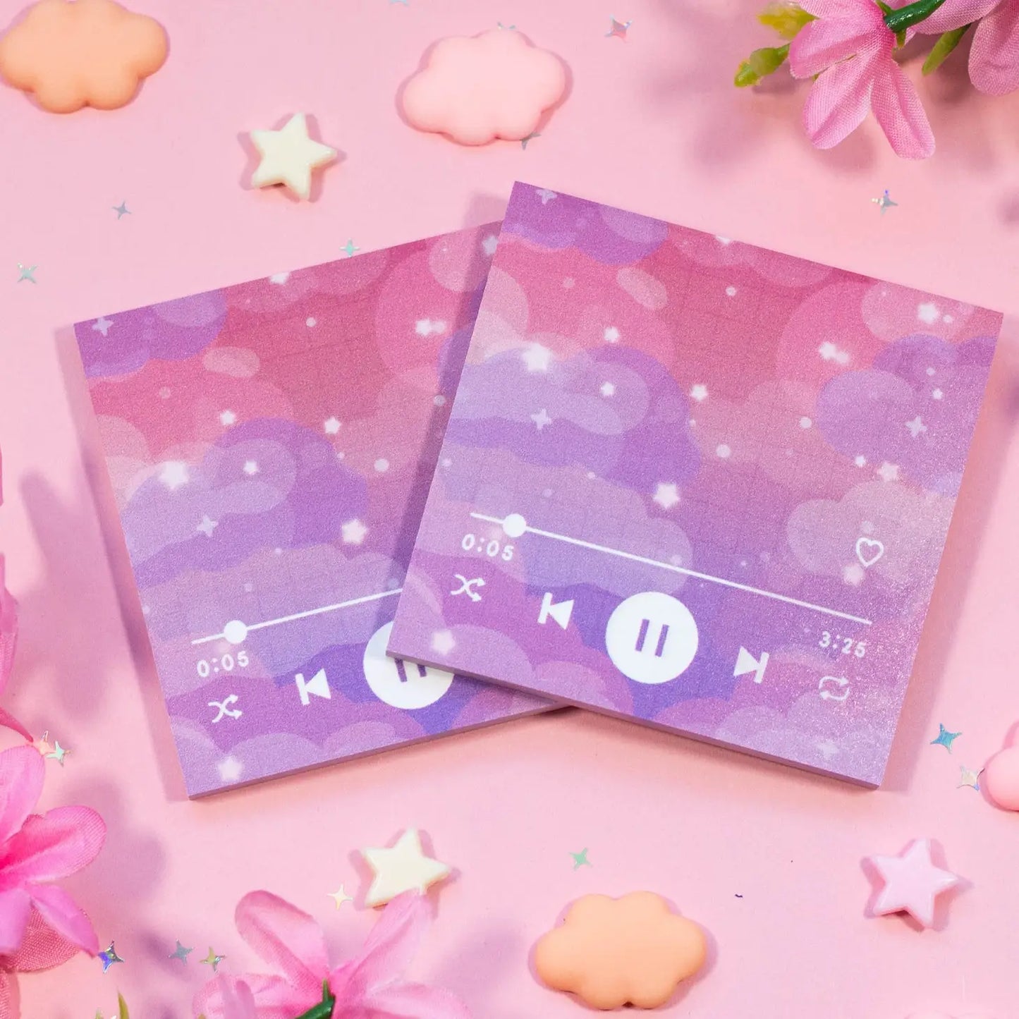 Sunset Music Player Sticky Notes