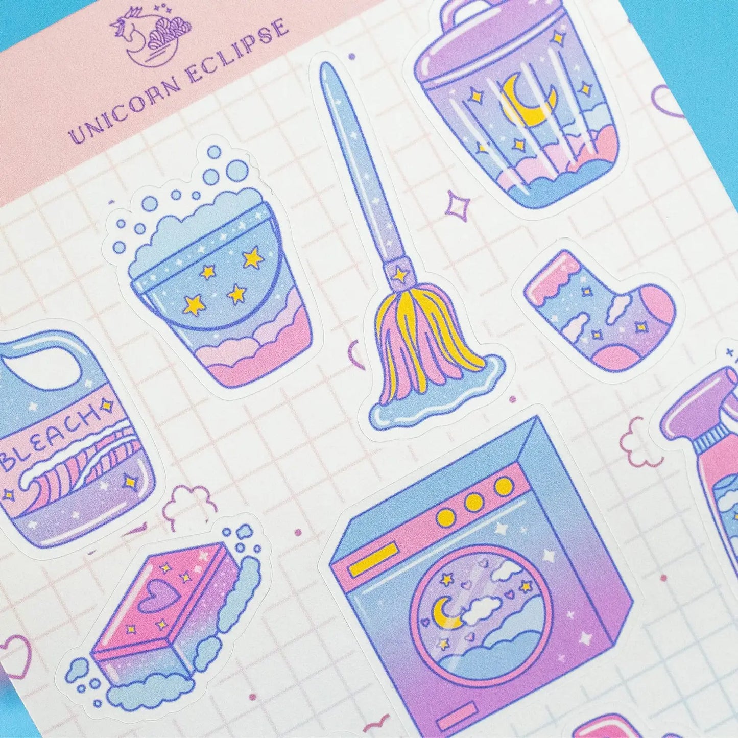 Cleaning Sticker Sheet